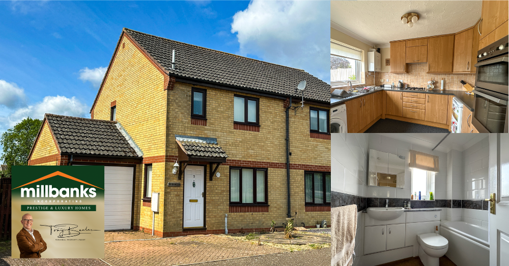 A Pleasant 3-Bedroom Semi-Detached House In Attleborough with West-Facing Garden & No Onward Chain