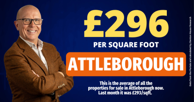 Attleborough £/sq.ft Rises