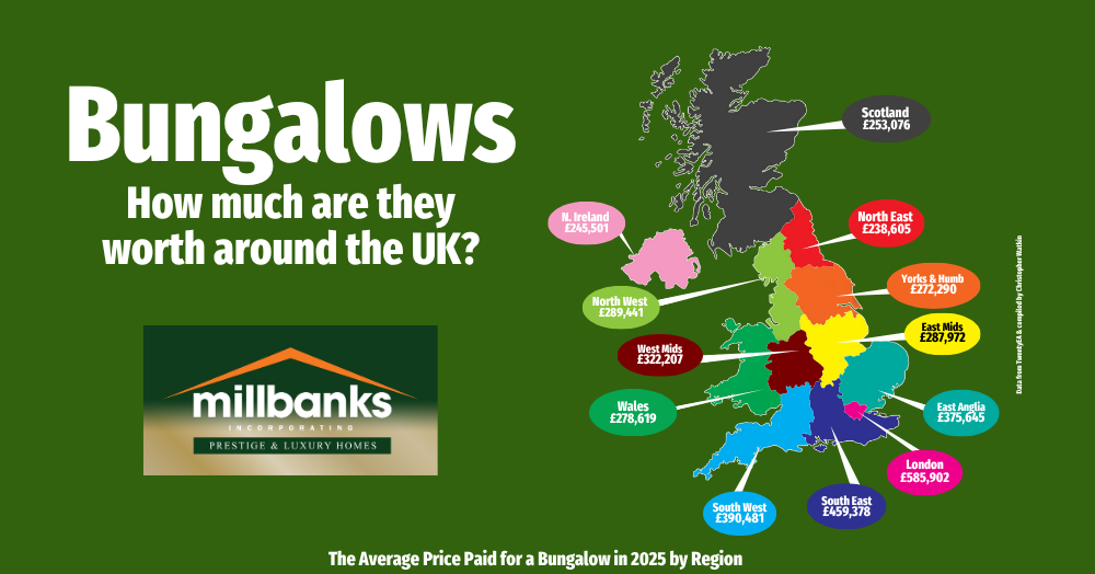 How Much Are Bungalows Worth Around the UK?