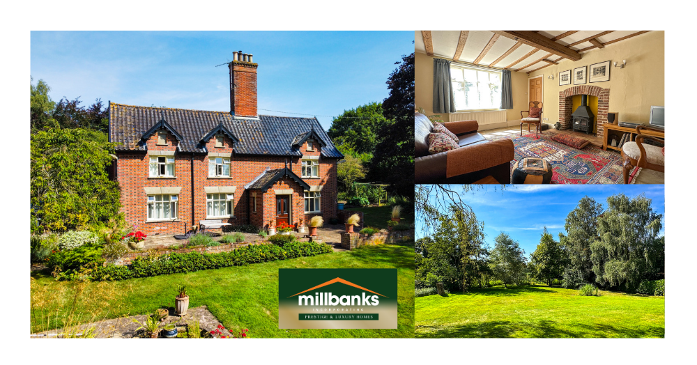 Charming Grade II Listed Farmhouse: Four Bedrooms, Aga Kitchen & Gardens on 2.4 Acres of Countryside