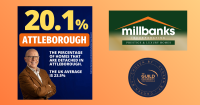 Percentage of Detached Homes in Attleborough