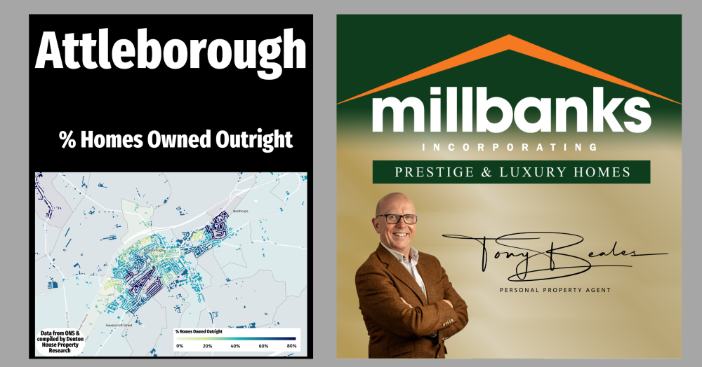 Percentage of Homes Owned Outright in Attleborough