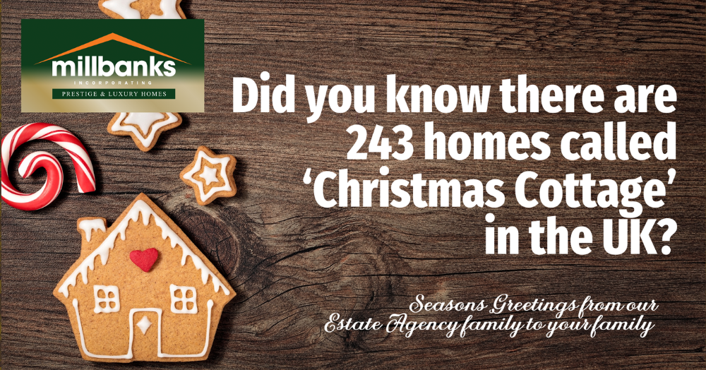 Did you know there are 243 homes in the UK called 'Christmas Cottage'