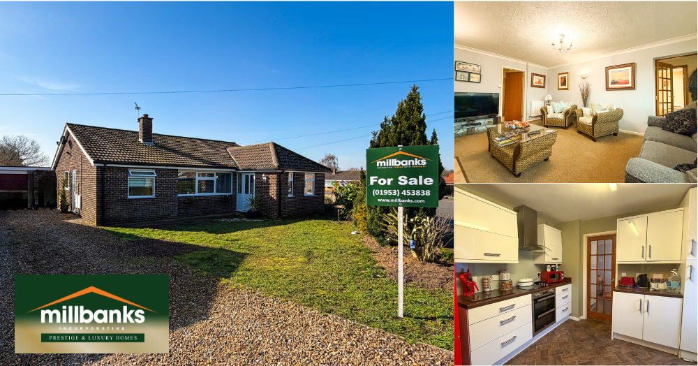 Take a 'Virtual Tour' 4-Bed Bungalow with En Suite in the Well Served Village of East Harling