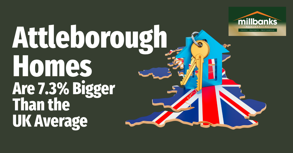 Attleborough Homes Are 7.3% Bigger Than the UK Average