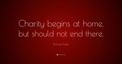 Charity Starts at Home