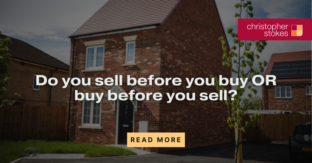 Do you sell before you buy OR buy before you sell?